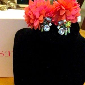 Stella & Dot Pouf Statement earrings (2 in 1)